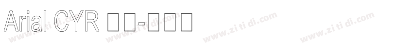 Arial CYR 粗体字体转换